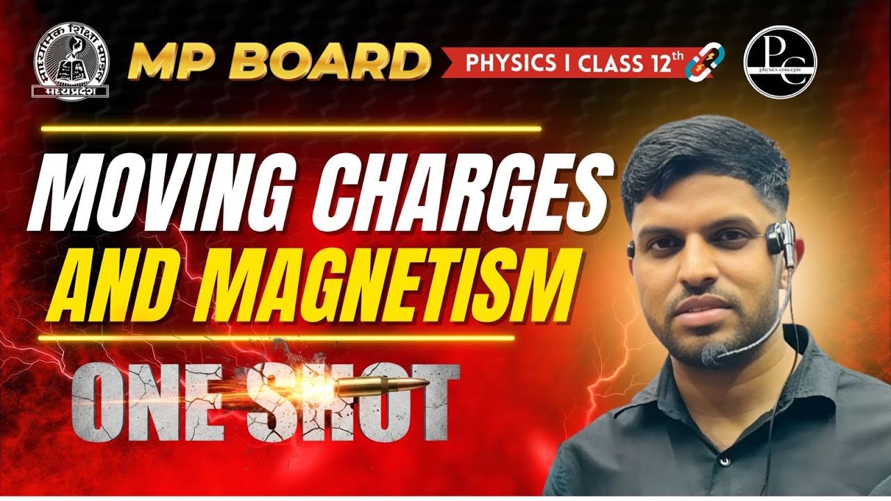 Moving Charges and Magnetism Class 12 One Shot🔥|MP Board 2026 NCERT + Derivations| Physics Chapter 4