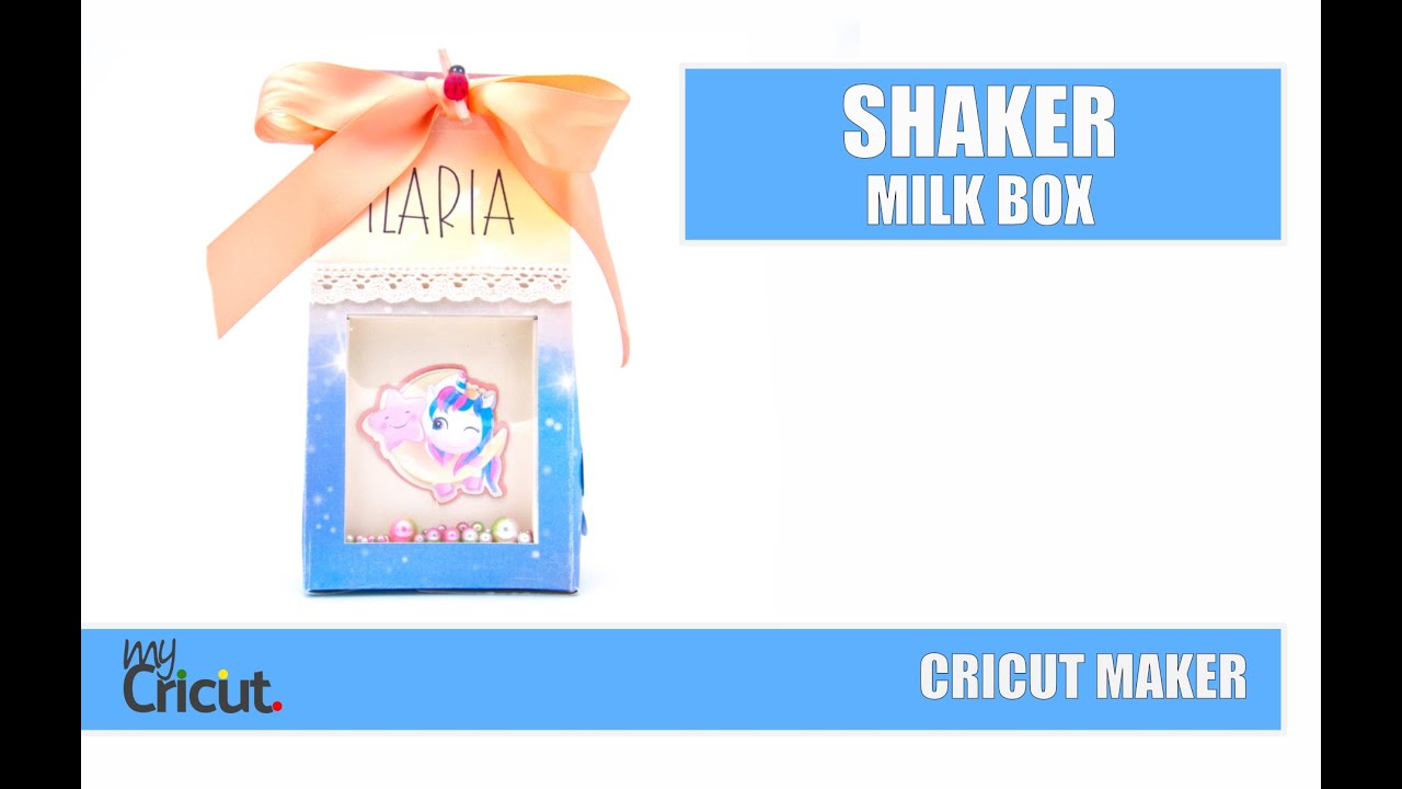 Come realizzare una scatolina Shaker. Tutorial Cricut. Shaker Milk Box