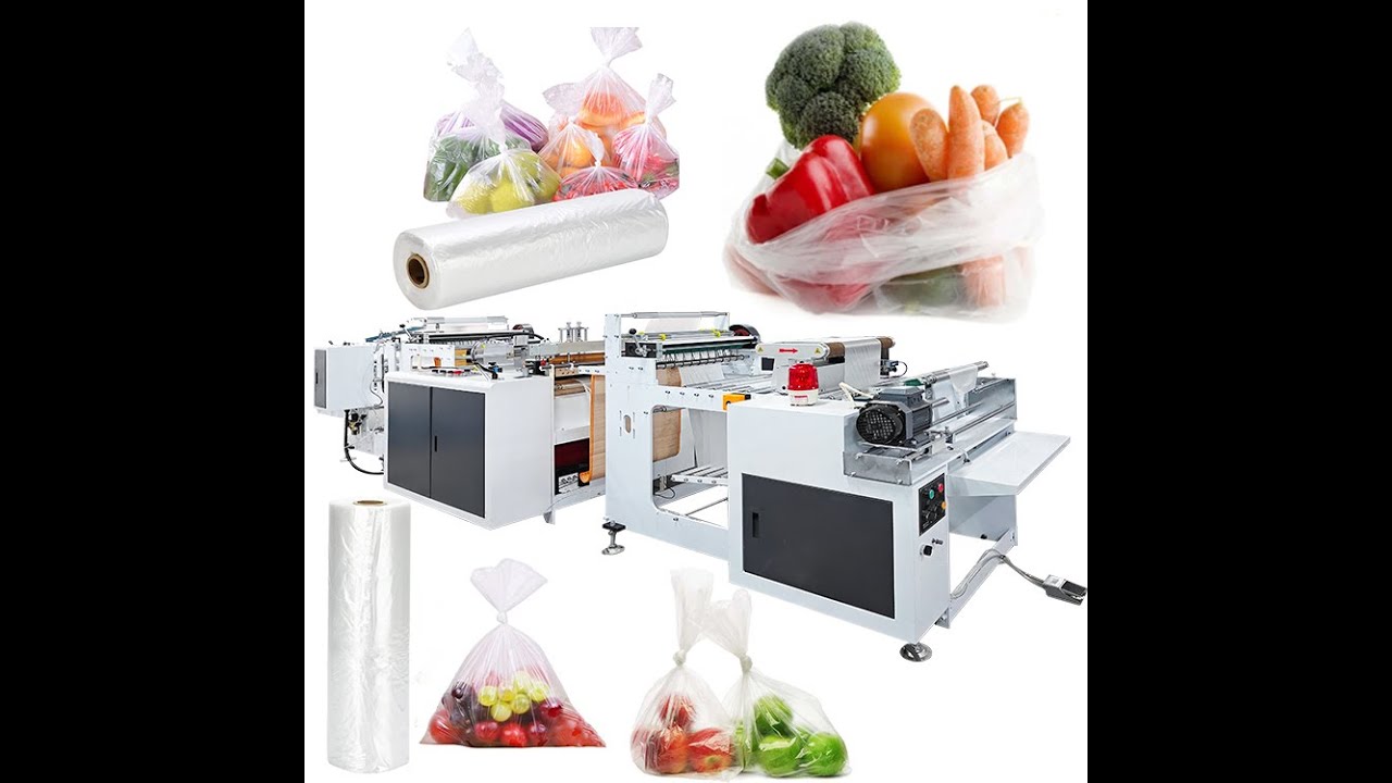 Automatic Plastic Bag Roll Making Machine-with paper core