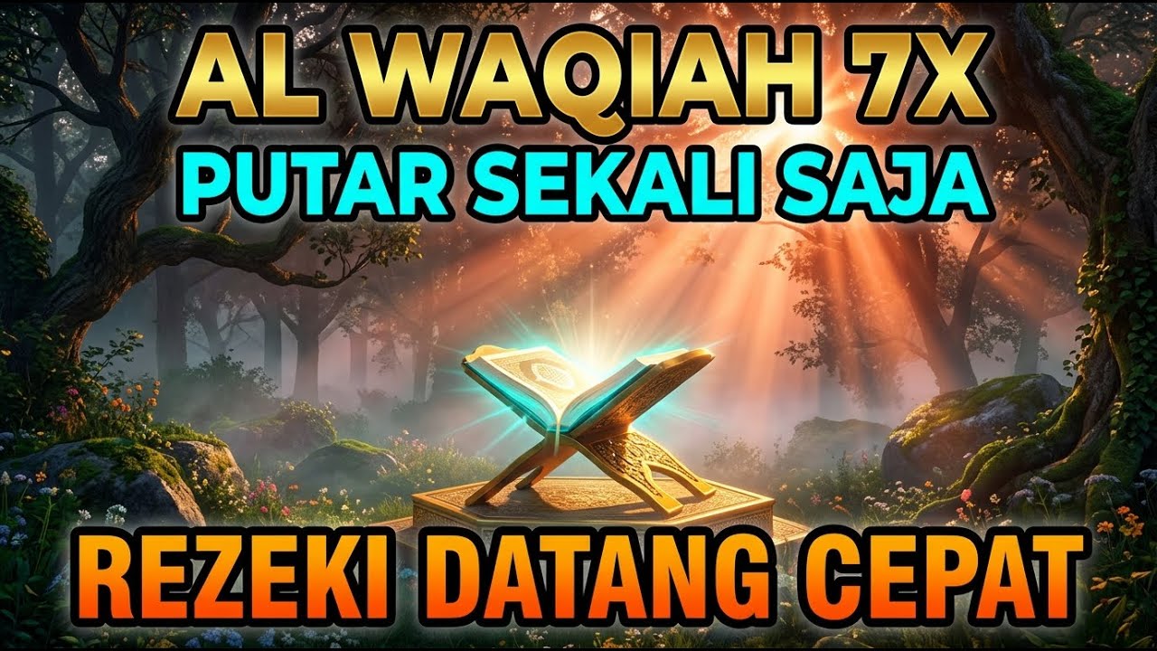 Surah Al Waqiah 7X Sekali Putar Rezeki Mengalir Tanpa Henti