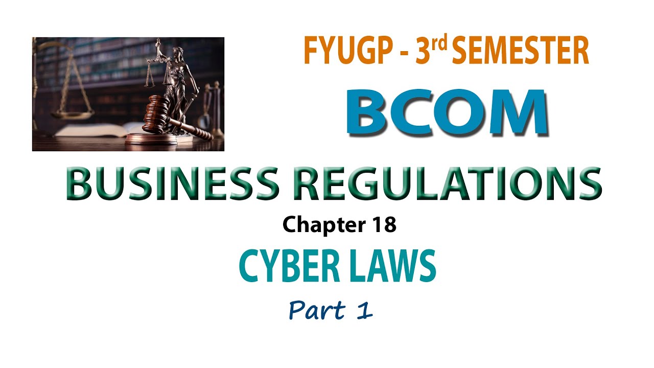 FYUGP   3RD SEM BCOM    BUSINESS REGULATIONS  CH 18 #1