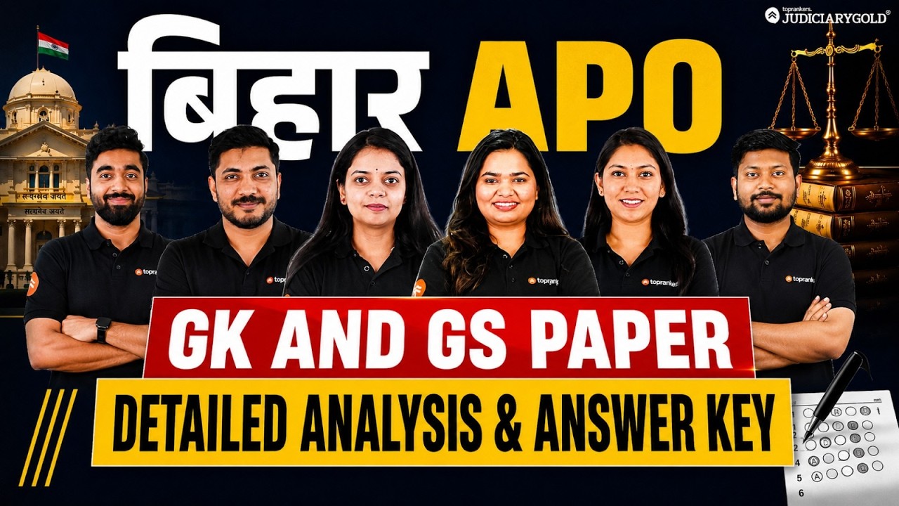Bihar APO 2026 GK GS Answer Key | Detailed Analysis