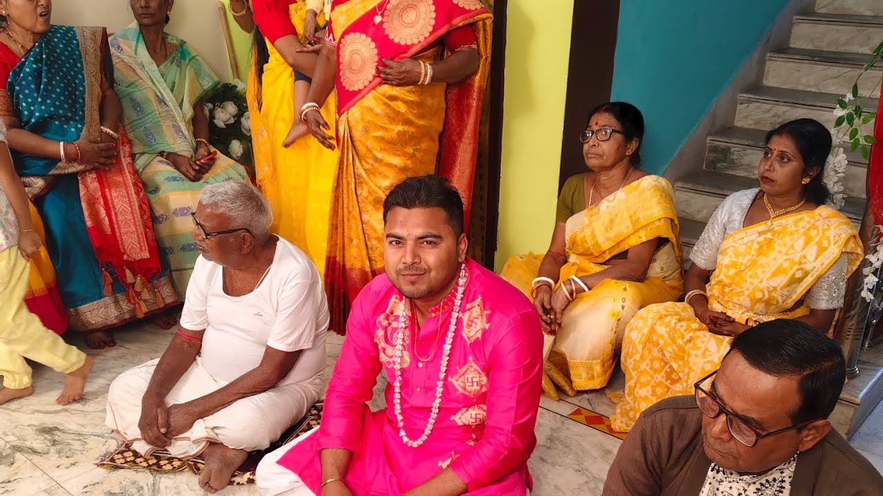 Aaj jetur chalar aiburo bhat r haldi ceremony hlo wedding vlog