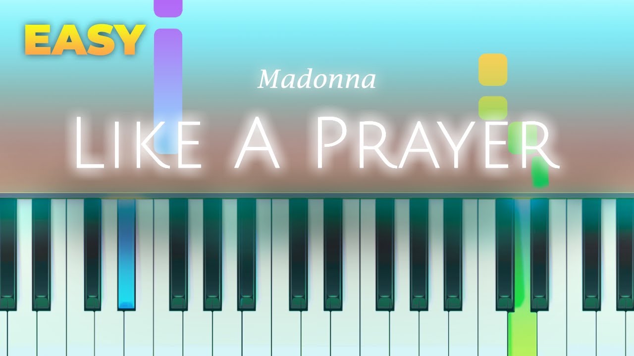 Madonna - Like A Prayer - EASY Piano TUTORIAL by Piano Fun Play