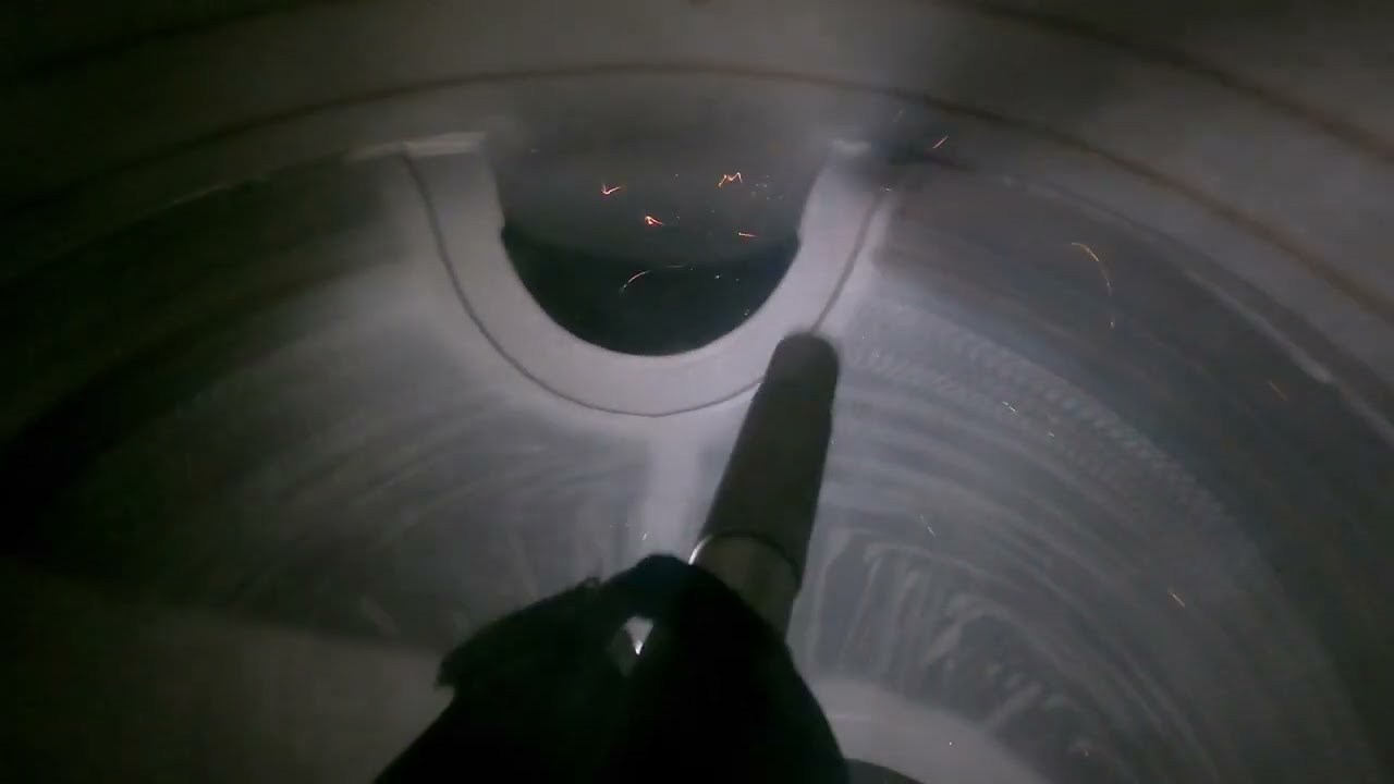 Shot Blasting Stainless Steel to put a profile onit with steel Grit