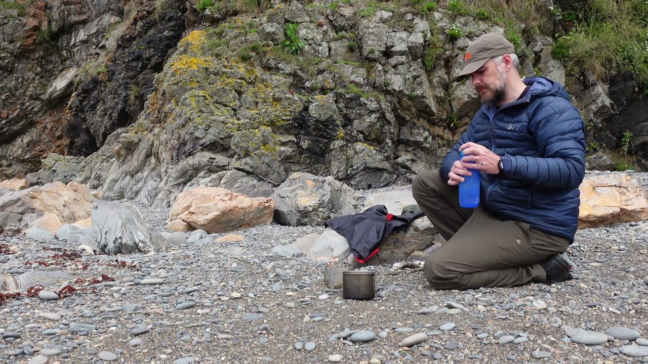 Beach Walk In Scotland and First Time Using Twig Stove - Natural Sounds - Asmr