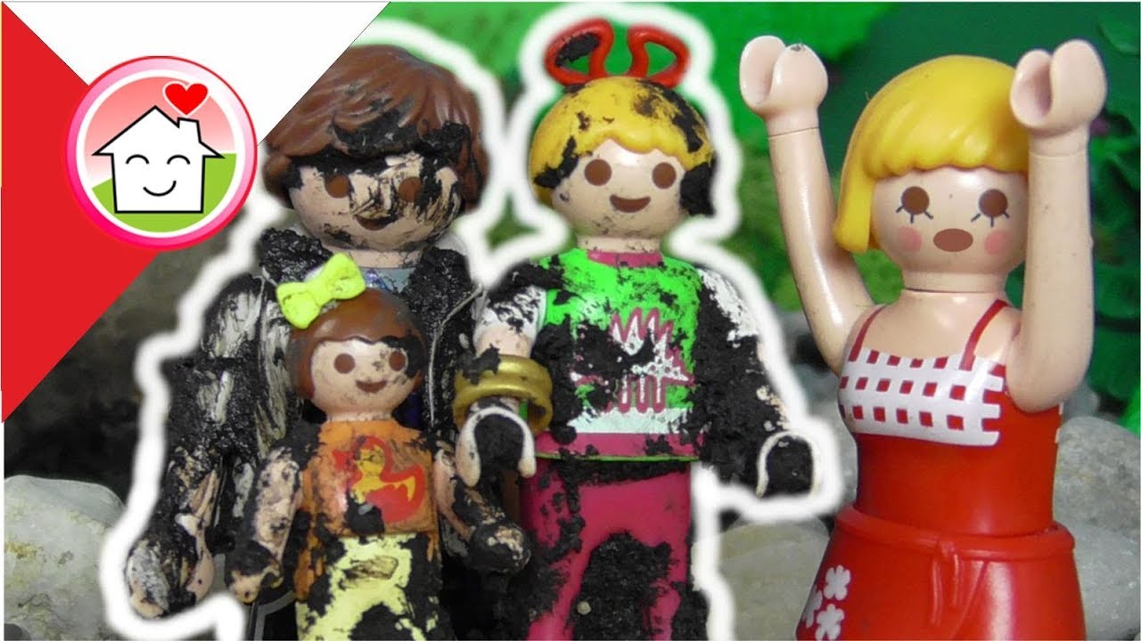 Playmobil po polsku Kąpiel w błocie - Rodzina Hauserów