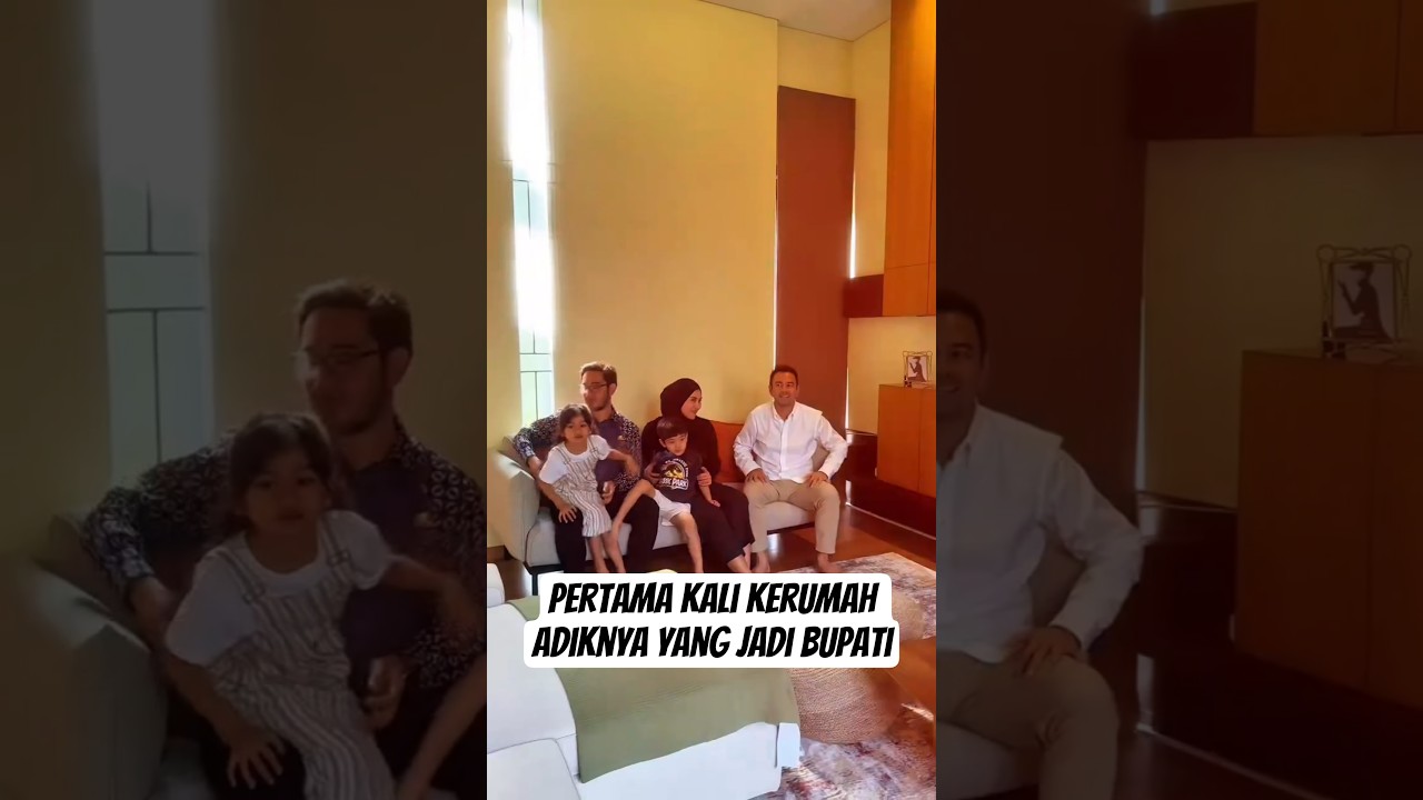 Pertama kali Raffi datang kerumah adiknya yang jadi bupati di bandung barat