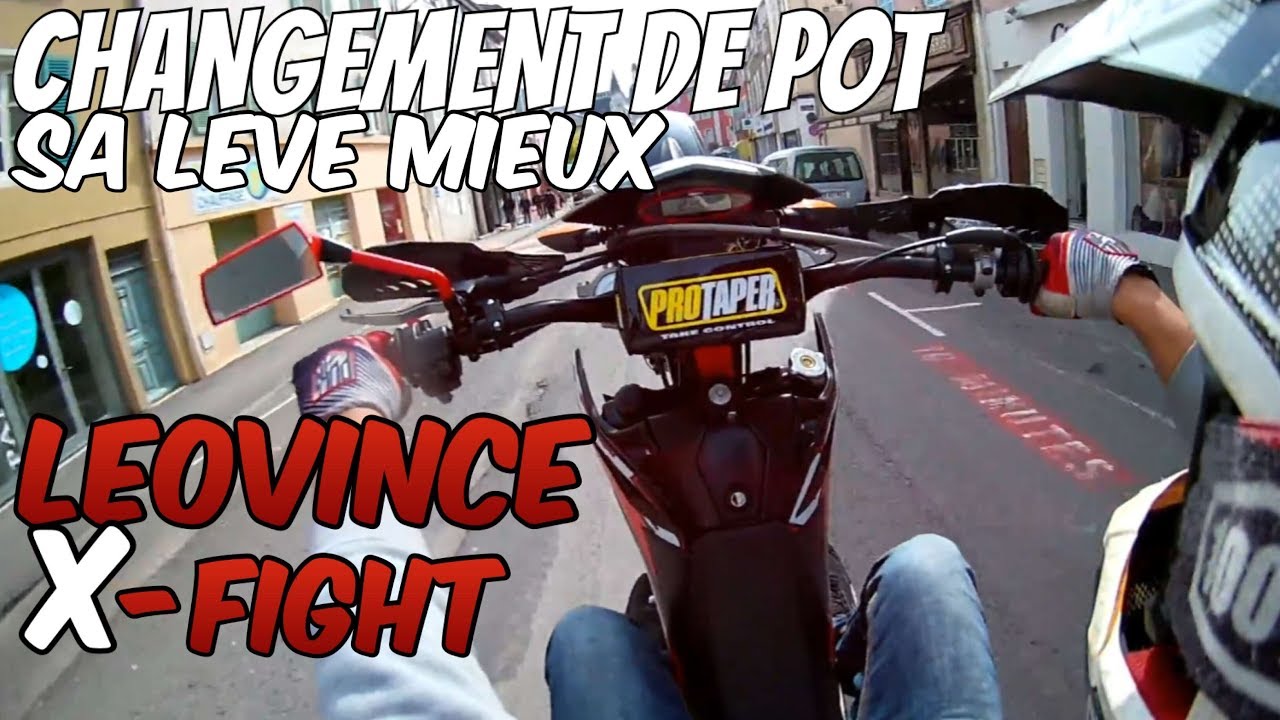 CHANGEMENT#1 POT LEOVINCE X-FIGHT SUR MA BETA // TEST ET WHEELING