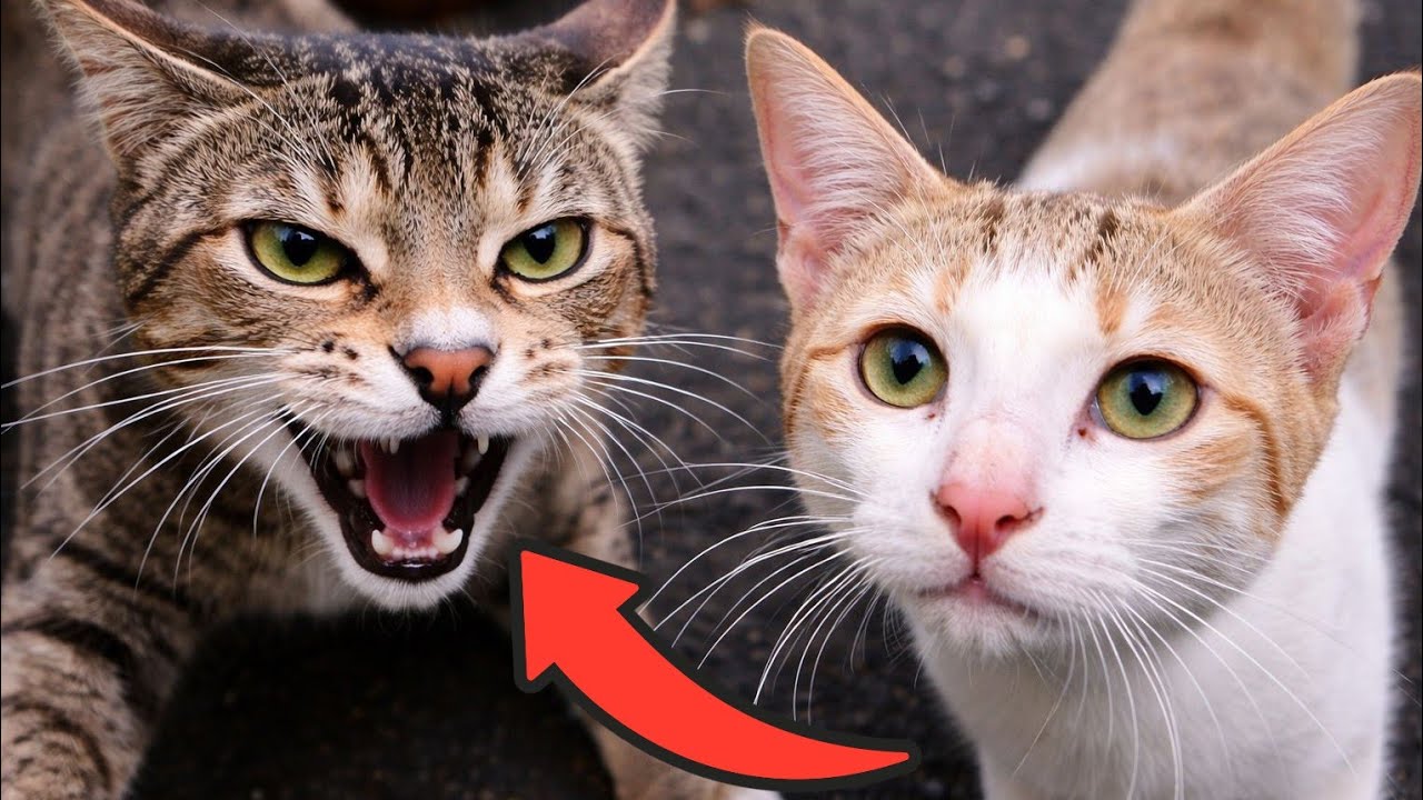 This Cat Took Over All the Food… and the Others Were Too Scared 🐾