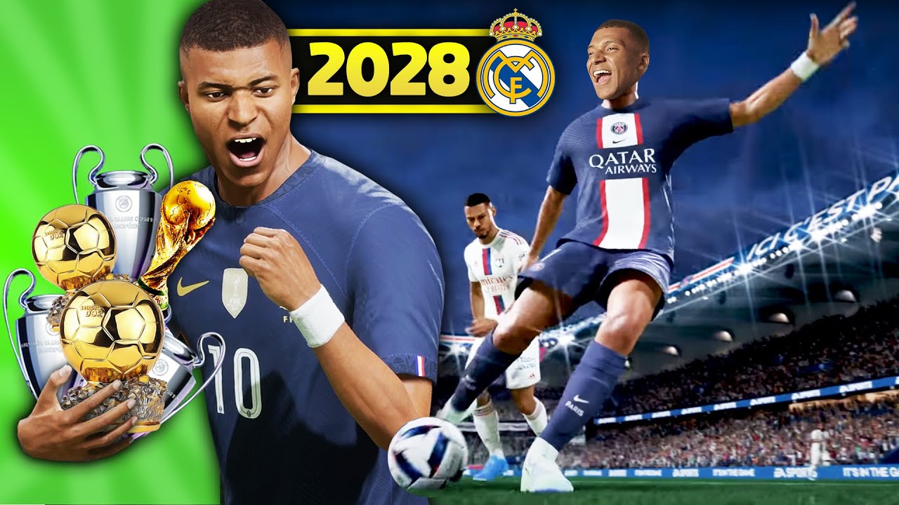 ich SIMULIERE die Karriere von MBAPPÉ  und gehe dabei zu ZUFÄLLIGEN CLUBS!! ⚽🏆👑