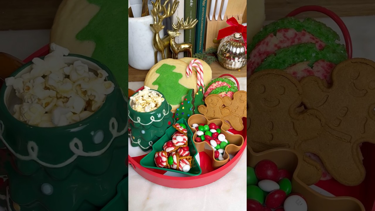 Christmas Movie Night 🎄🎬 #christmasdecor #christmas #movienight #christmastreats #cookies #asmr
