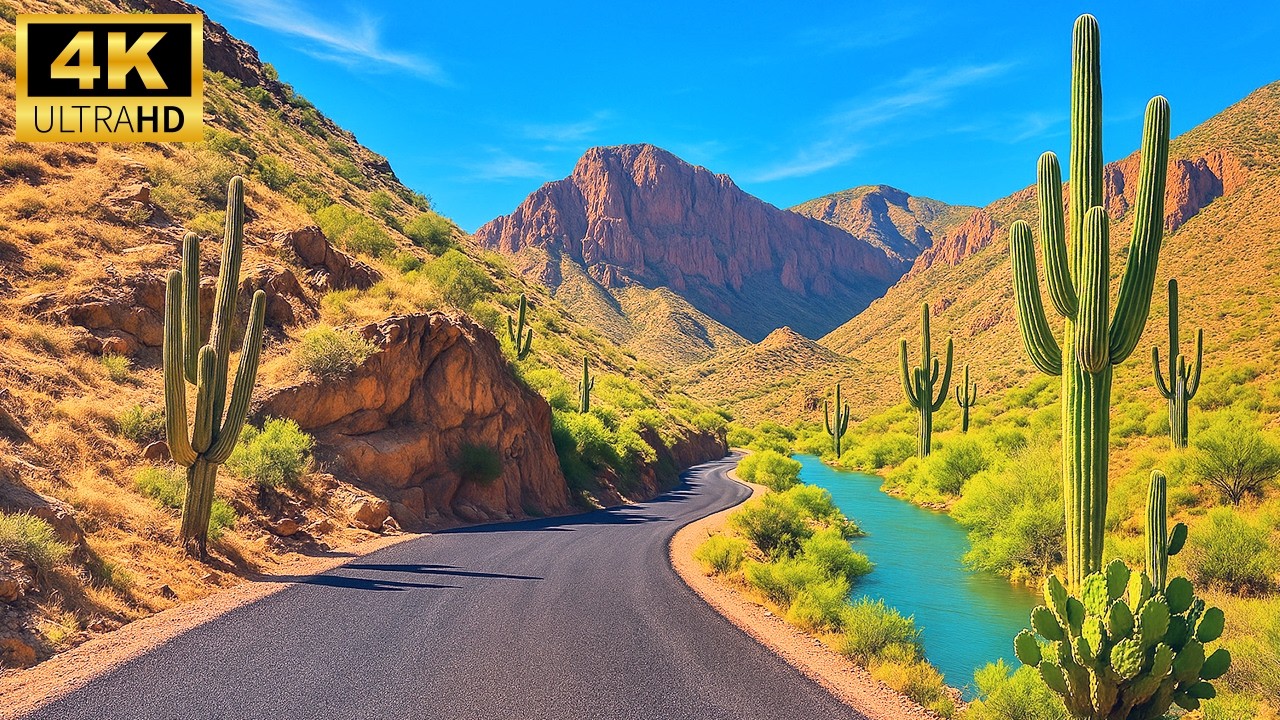 Apache Trail - MOST SCENIC Arizona Desert Drive – 4K Driving Adventure
