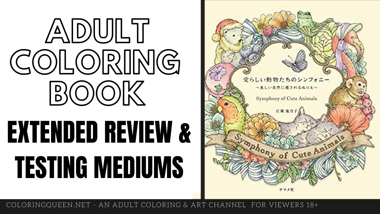 Symphony of Cute Animals Coloring Book Review | Kanoko Egusa