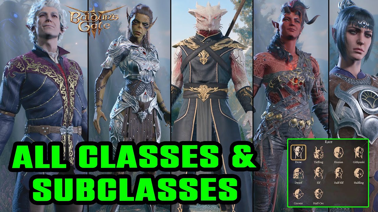 Baldur's Gate 3 All Classes & Subclasses | Class Introduction | Character Customization | Best Class