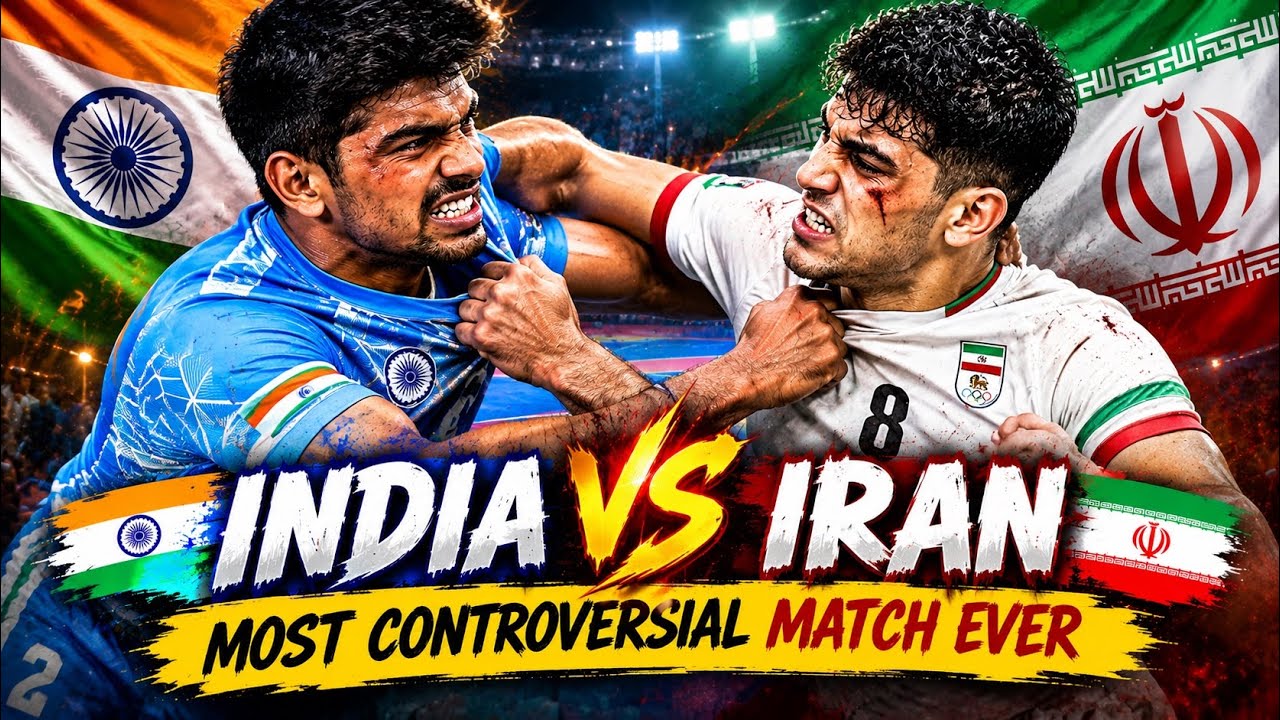 INDIA VS IRAN | MOST CONTROVERSIAL KABADDI MATCH EVER | FULL DRAMA