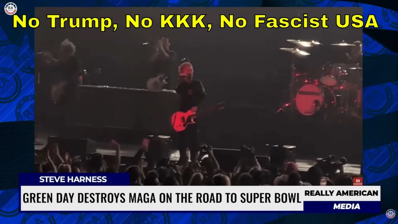 Green Day Stands Up to Fascism Live on Stage 