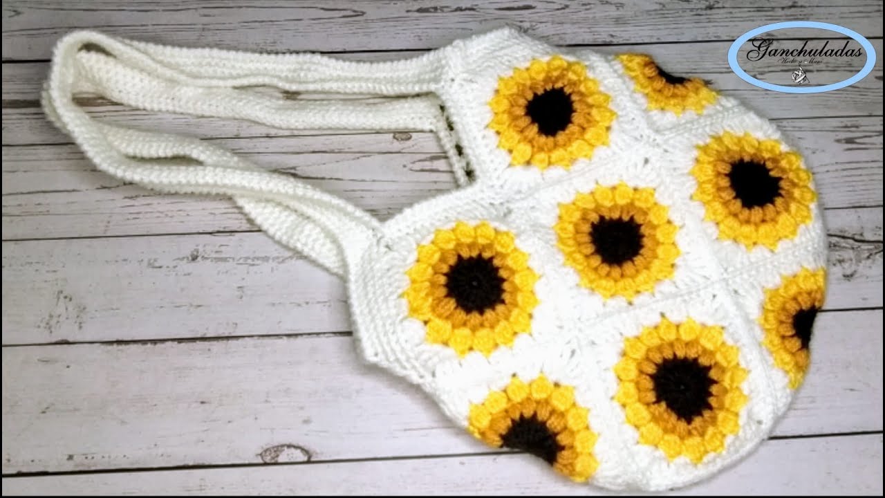 Bolso Granny Girasoles Paso a Paso 🌻
