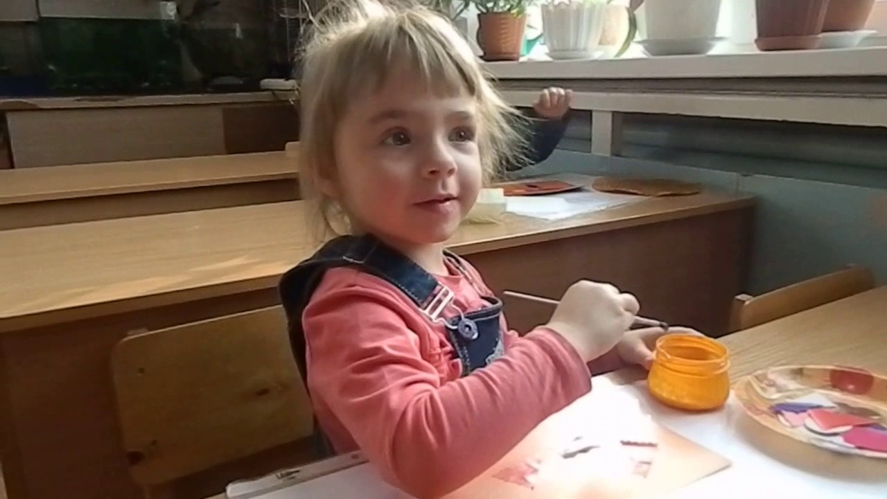 Занятие аппликация в младшей группе: 