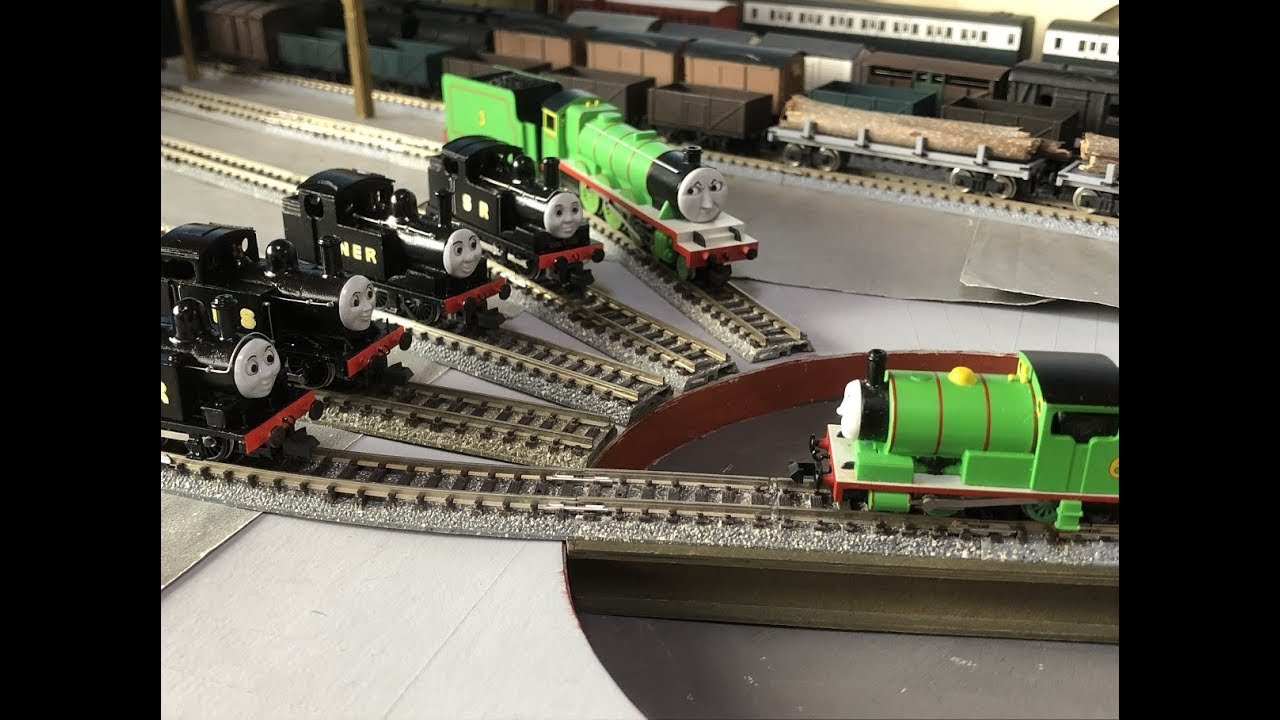 Nゲージトーマス 原作キャラでナップフォードのテーマ2 N scale Busy theme 2 with main land engines