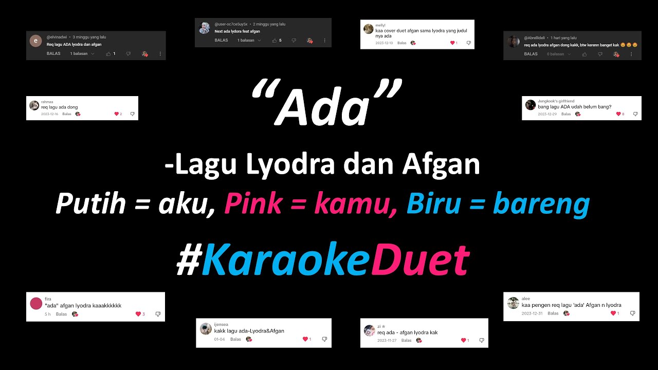 Lyodra, Afgan - Ada (Karaoke Duet Version) | Part Cowok Only | Nyanyi Bareng