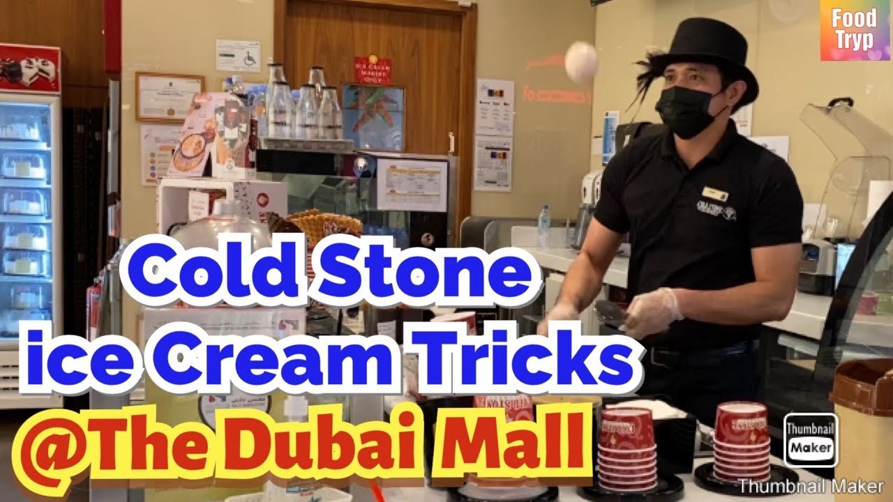 Cold Stone Creamery - Ice Cream Tricks @The Dubai Mall (Ft. JacobDJefrox)