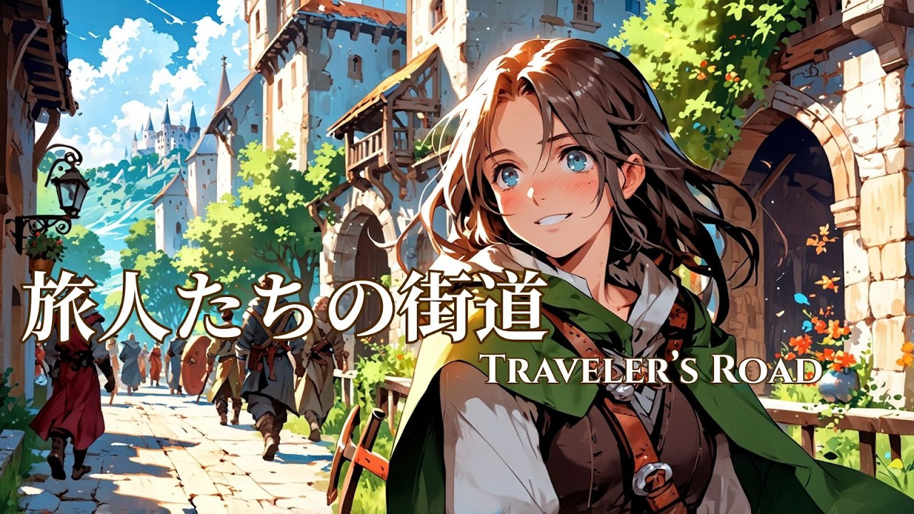 【ケルト音楽/作業用BGM】旅人たちの街道｜冒険者が行き交う中世ファンタジーBGM（集中・読書）｜Celtic Traveler’s Road Ambience