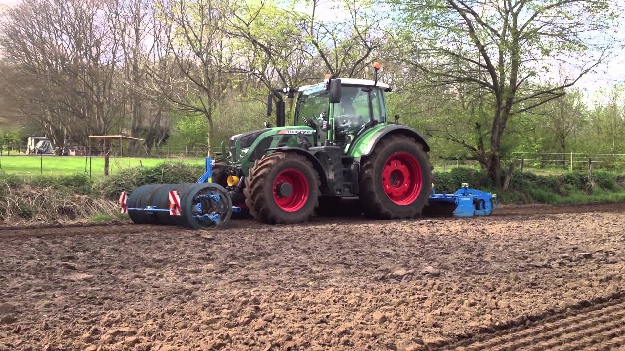 BoerNu zaaiklaar maken met Fendt 722 en Lemken Zirkon in Hierden