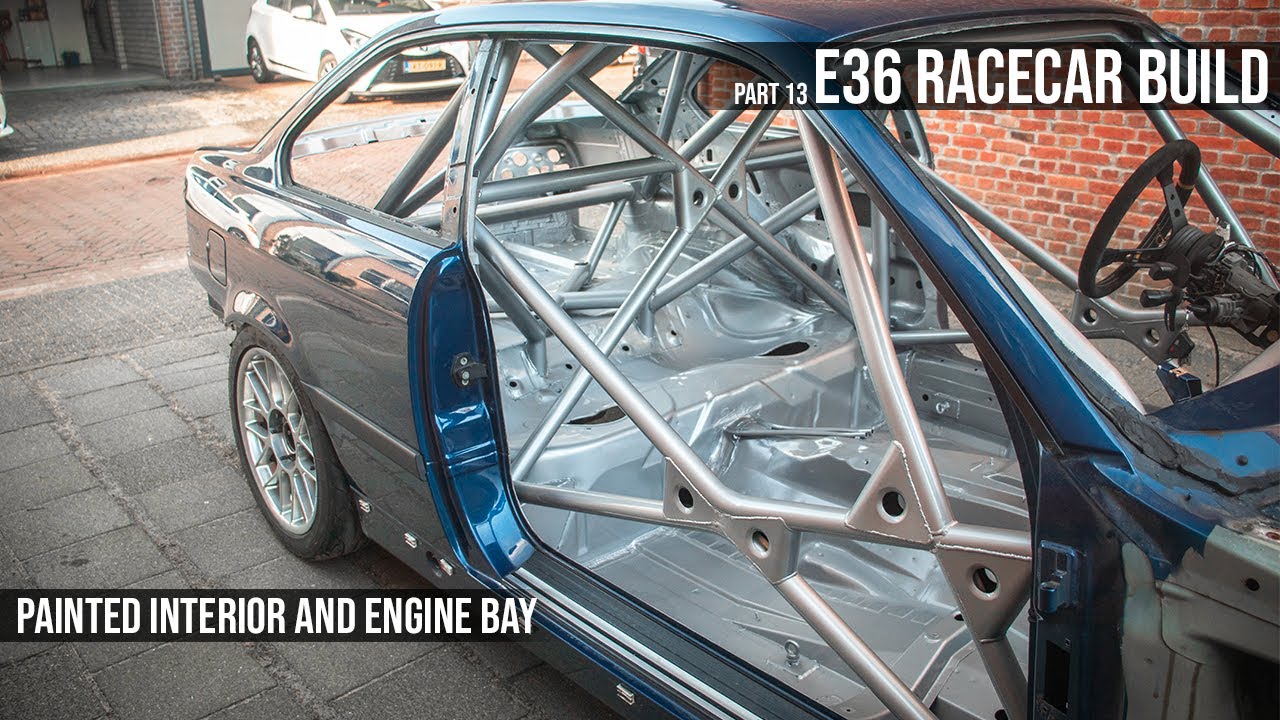 PAINTING the ENGINE BAY (FULL E36 RACECAR Build series) (Part 13)