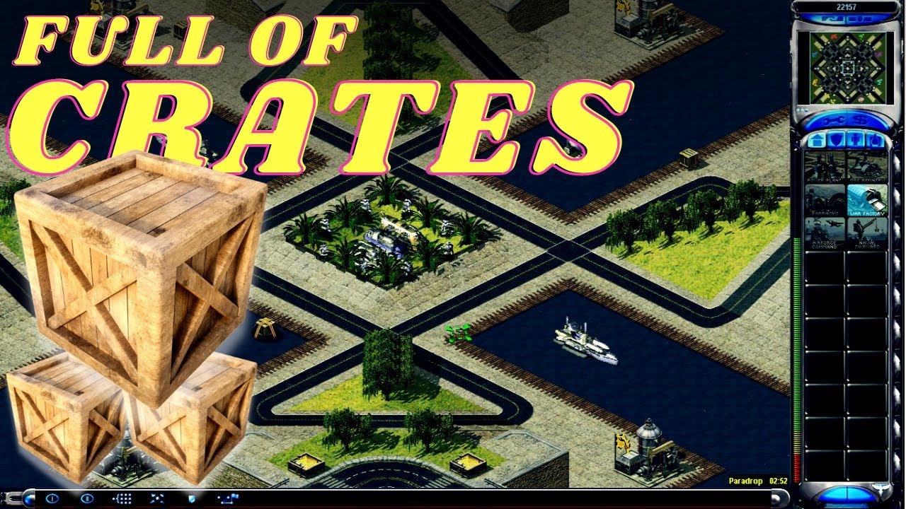 Red Alert 2 - Map Full Of Crates - 1 VS 7 - Yuri's Revenge