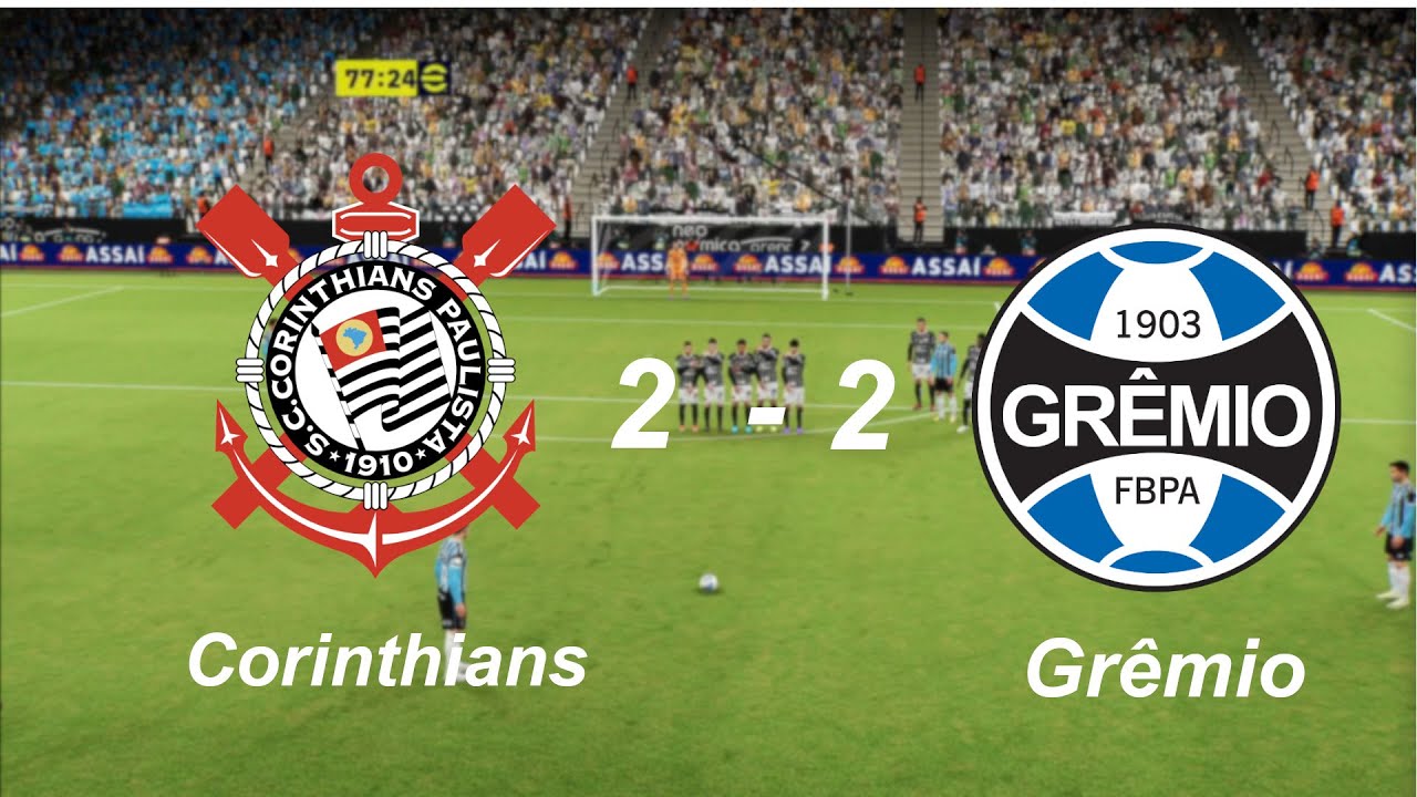 Corinthians SP vs Gr&ecirc;mio RS | Highlights | Serie A - Brazil | 26.07.2024 | Final Score: 2-2