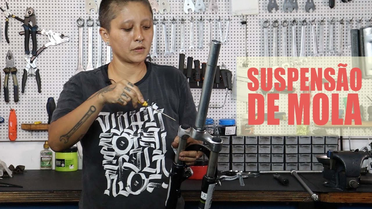 Manutenção de suspensão simples com mola ou elastômero