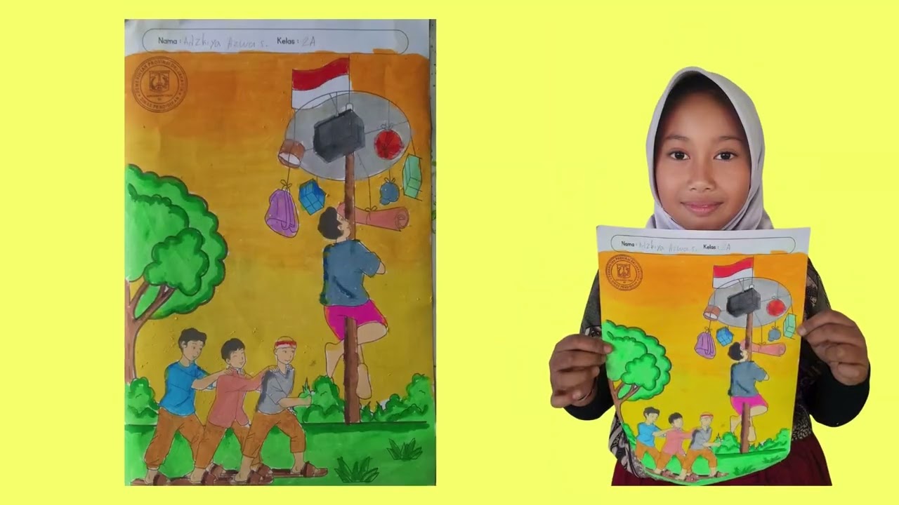 Lomba Menggambar Mewarnai Giat Literasi HUT RI Ke-80