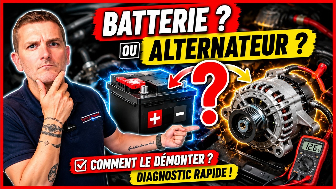PANNE Batterie ou Alternateur ❓Comment savoir rapidement 🪫