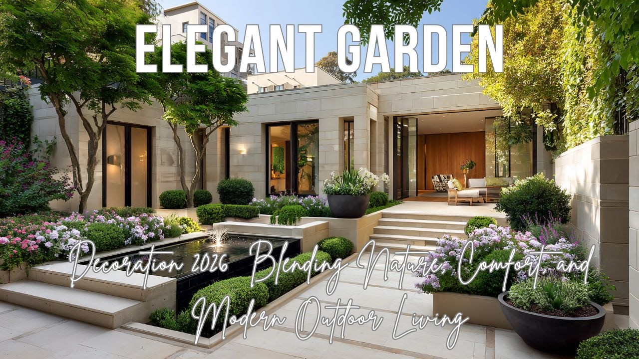 Elegant Garden Decoration 2026  Blending Nature, Comfort, and Modern Outdoor Living
