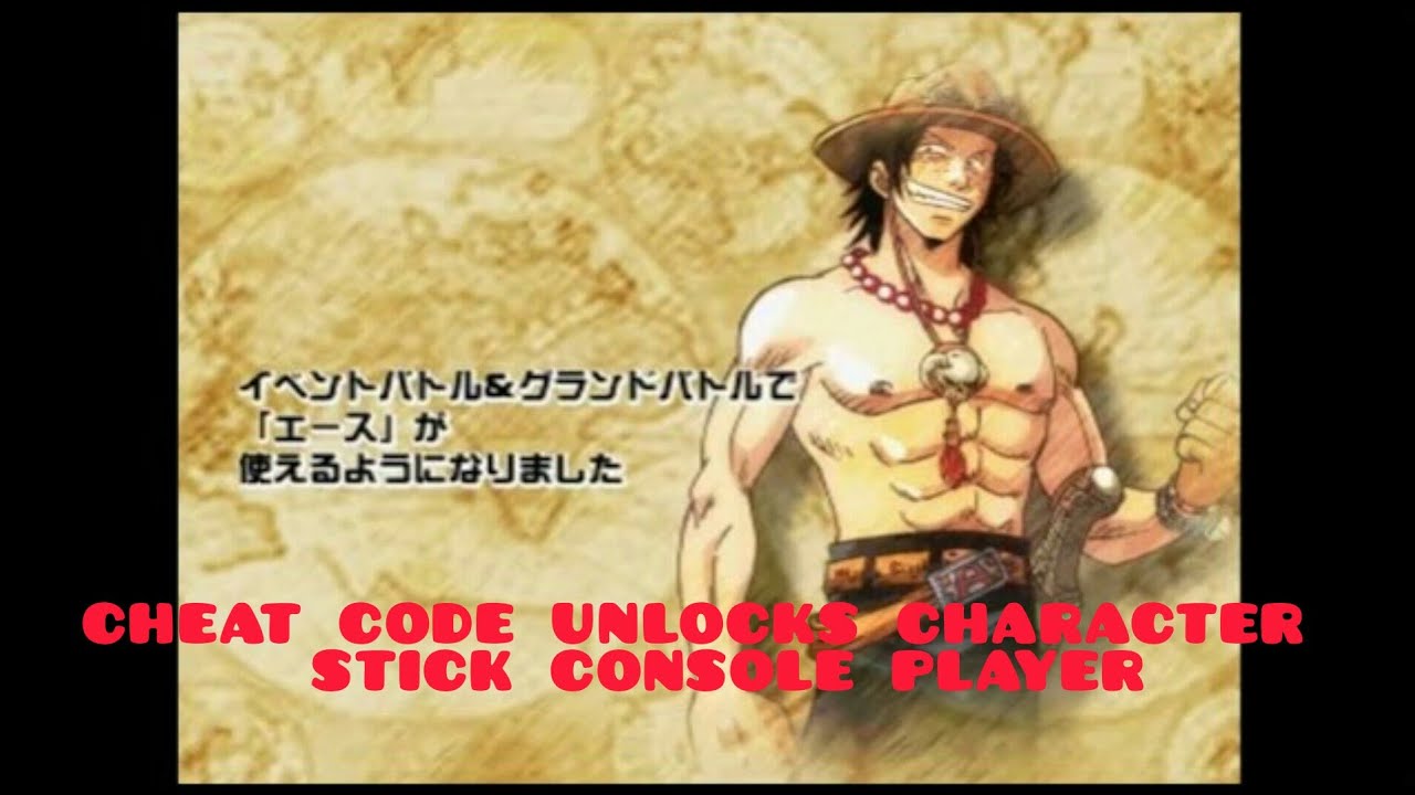 Cheat Code One Piece Grand Battle 2 PS1 / PSX Unlock Character (Console Stick Player)