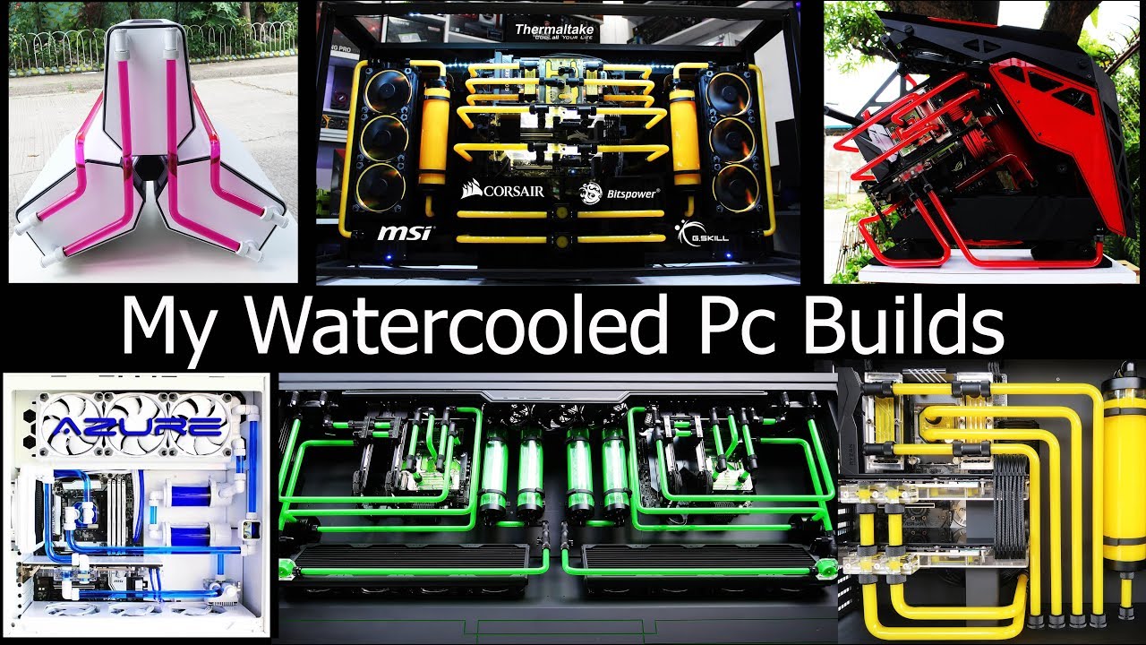 My Ultimate Watercooled Pc Build Compilation from Mini Itx to Desk pc Builds