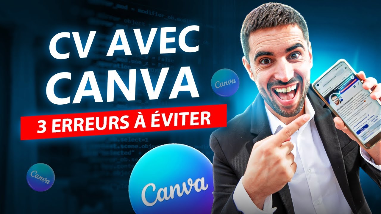 Faire un CV avec CANVA -   Les 3 ERREURS à ÉVITER (tuto en Français 2026)
