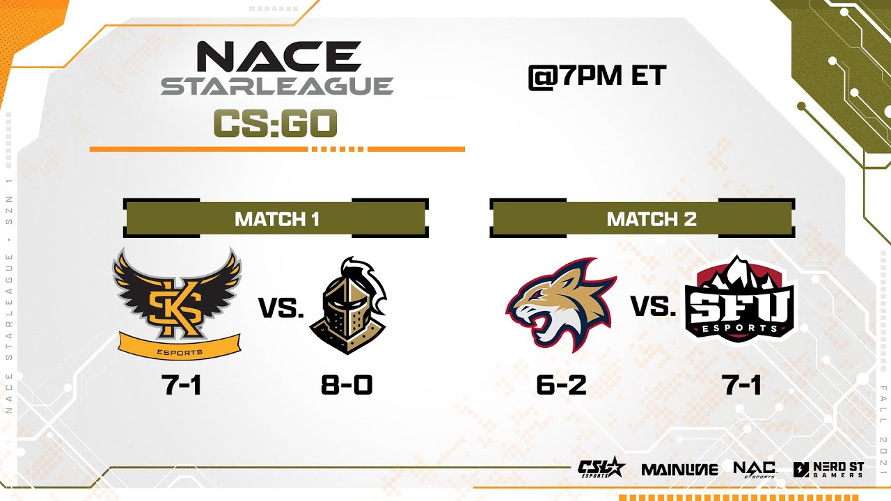 NACE Starleague Fall 2021 - CSGO: Week 9