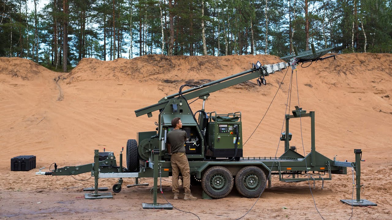 Off-Road Antenna Mast Trailer by Edge Autonomy