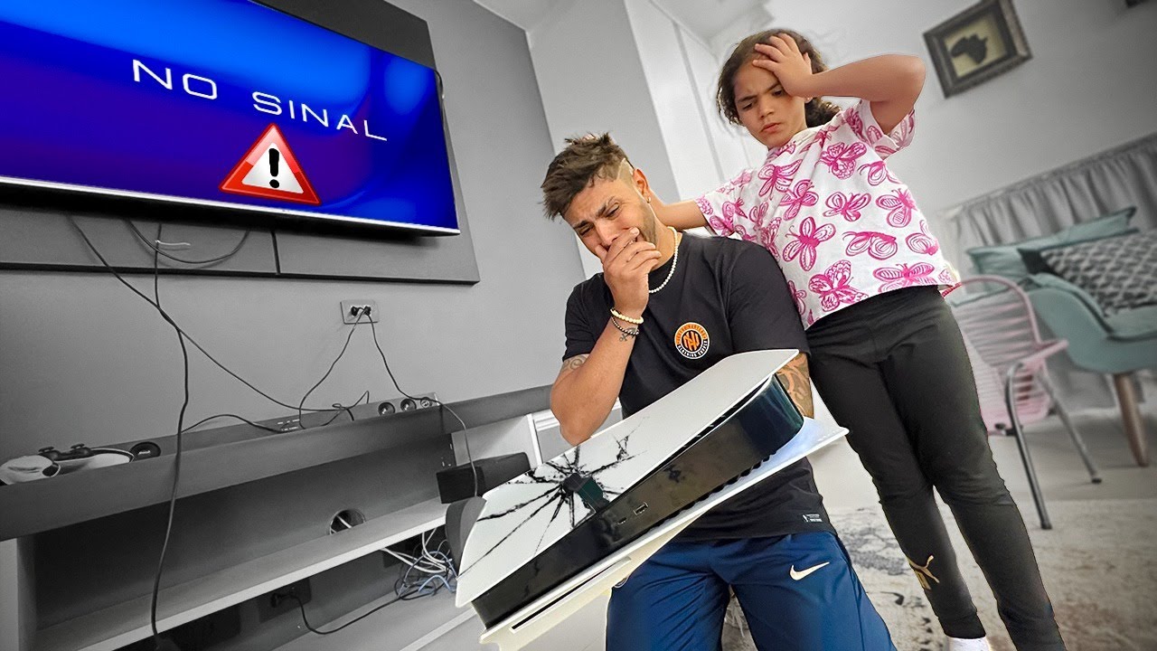 QUEBREI O PLAYSTATION 5 DO MEU PAI *ele ficou furioso*