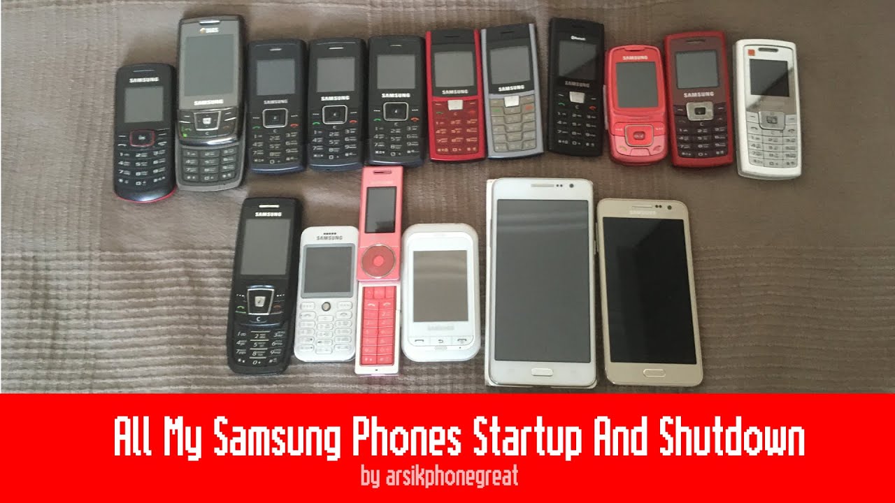 All My Samsung Phones Startup And Shutdown (August 2021 Update)