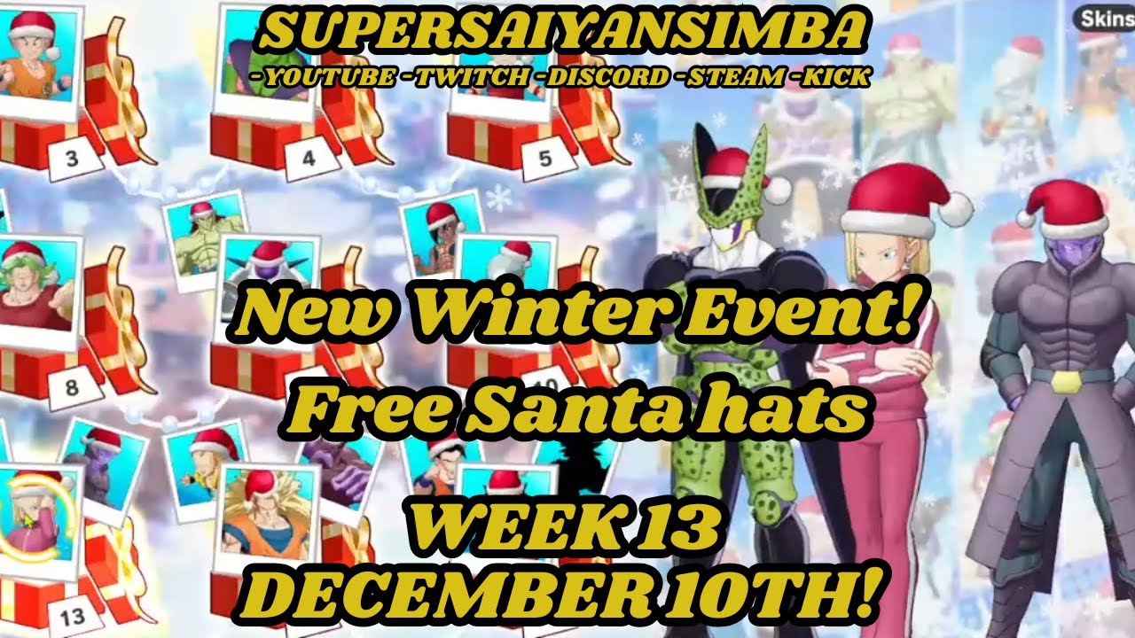 Week 13! Winter Event Free Hats! Gekishin Squadra #gekishinsquadra#supersaiyansimba#dbz#dbs