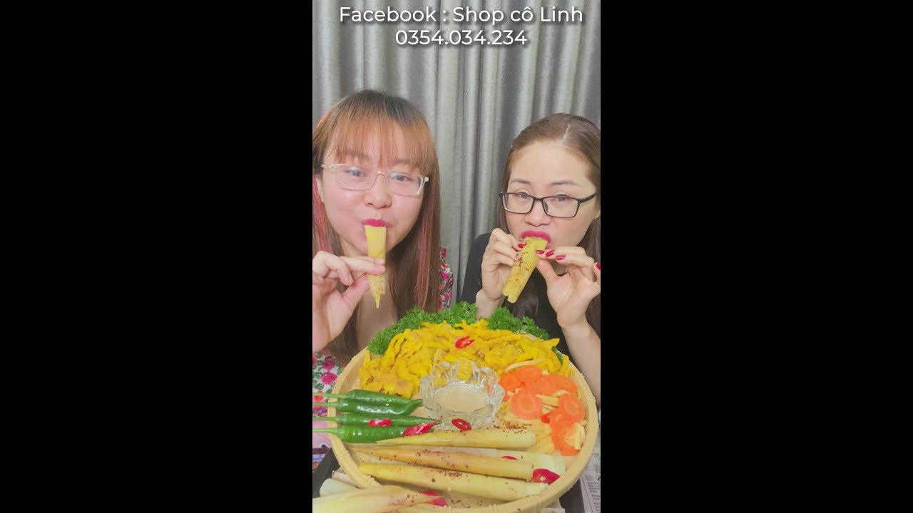 Mukbang ăn măng ngâm chân gà ủ muôi siêu ngon | Libitv