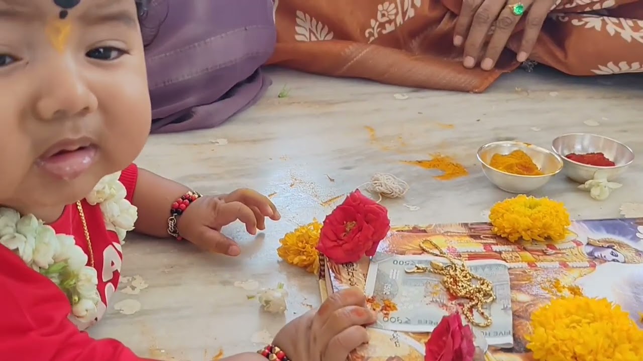 Ravutla Deekshith annaprashanna  program at Gadimakula Raja Rajeshwera temple, Ravutla...#bheemgal