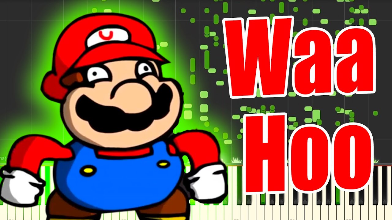 Waa Hoo - FNF VS Mokey MIDI (Auditory Illusion) | Waa Hoo Piano sound