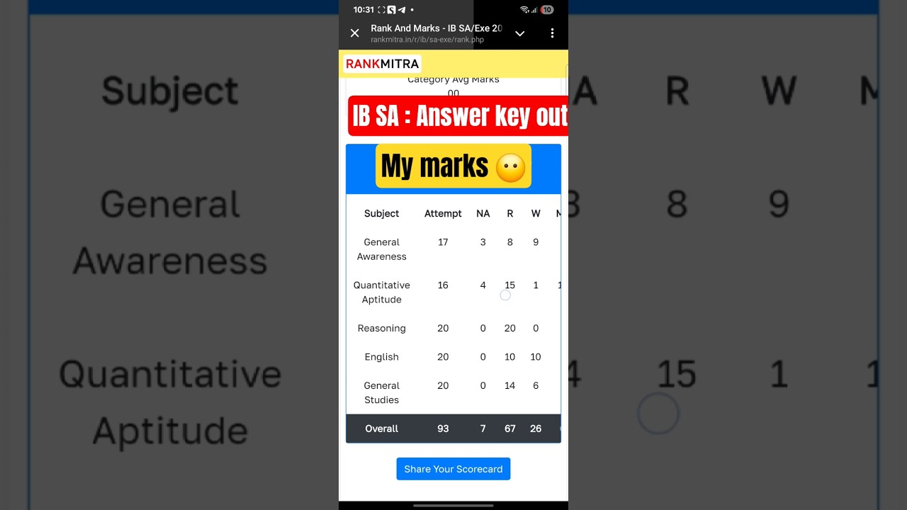 IB SA answer key out now | How much i scored 😓 #answerkeys