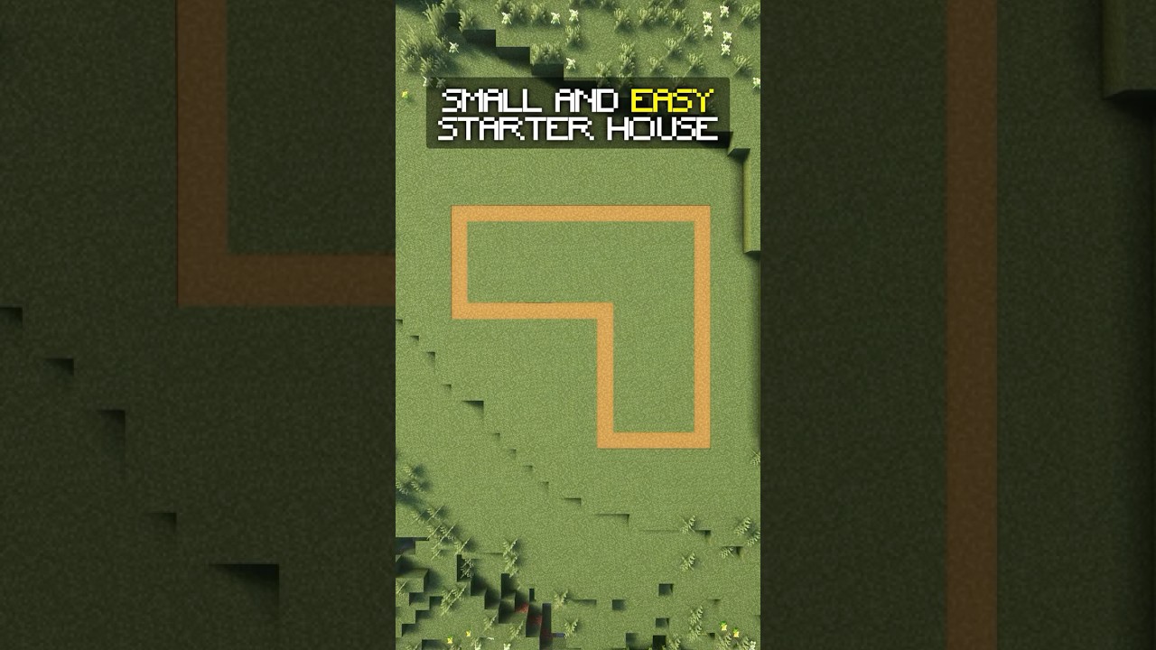 Short and Easy Starter House #minecraft #minecraftbuilds #minecraftbuilding #minecrafttutorial