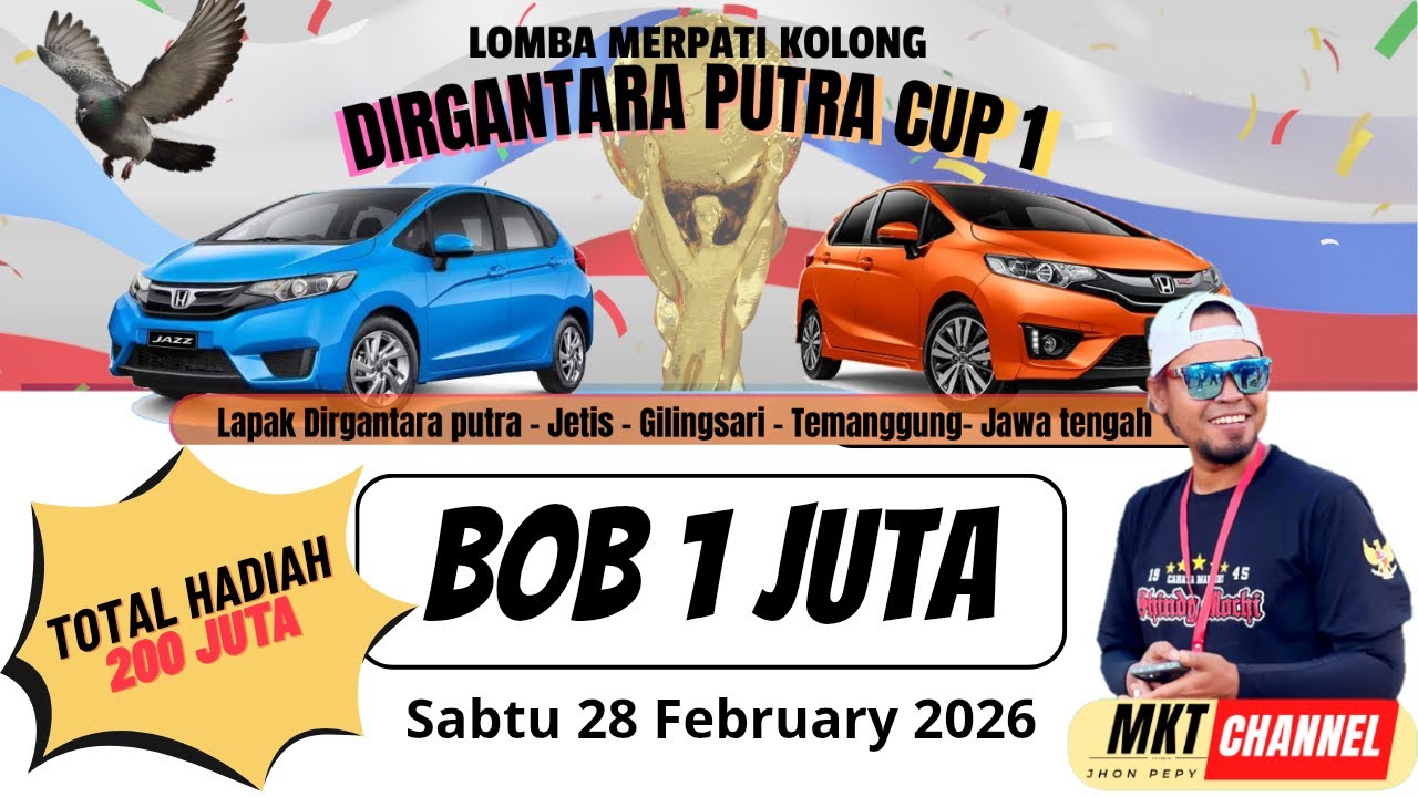 🔴 BOB TIKET 1 JUTA‼️EVENT MOBIL HONDA JAZZ LAPKOL DIRGANTARA PUTRA TEMANGGUNG