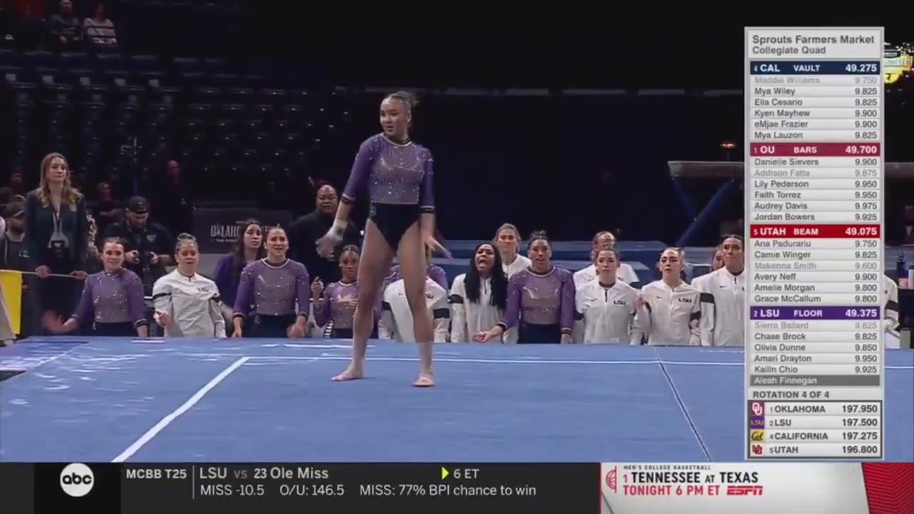 Aleah Finnegan Near-Perfect 9.975 Floor LSU @ Sprouts Collegiate Quad 1-11-25